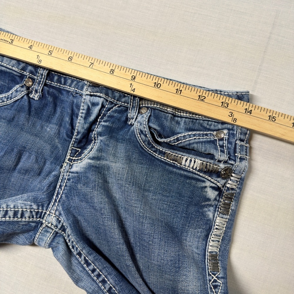 VANITY Premium Collection Women's Jeans Size 27W/31L Bootcut Embroidered Pockets - Picture 10 of 14
